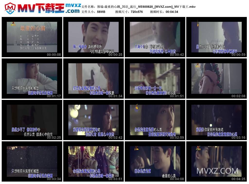 郭瑞-最重的心跳_国语_流行_ME600820